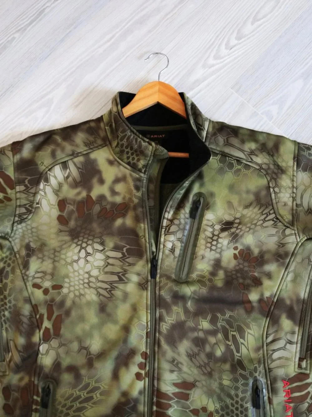 Ariat Kryptek Mandrake Camo Men's Hunting Softshell Fleece Lined Jacket Size XL